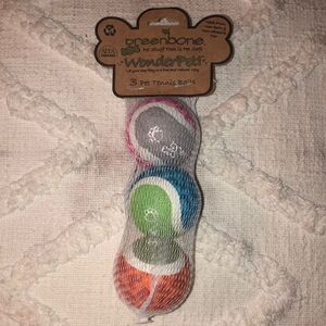 greenbone 3 Pet Tennis Balls Pet Safe Non-Toxic